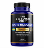 The Swedish Diet Carb Blocker – White Kidney Bean Extract for Carb & Starch Control – 60 Capsules