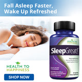 Sleep Great – Natural Sleep Aid with Melatonin, Lemon Balm, Ashwagandha, Valerian & Passion Flower – 60 Capsules – Non-Habit Forming & Drug-Free