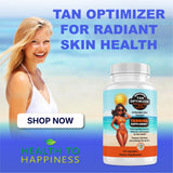 Tan Optimizer – Sugar-Free Tanning Supplement for a Healthy, Golden Glow | Beta Carotene, Selenium, Lycopene & Antioxidants – 30 Capsules