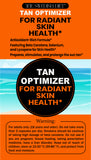 The Swedish Diet Tan Optimizer supplement bottle with 30 capsules for healthy skin and enhanced tanning. Side 2 of box